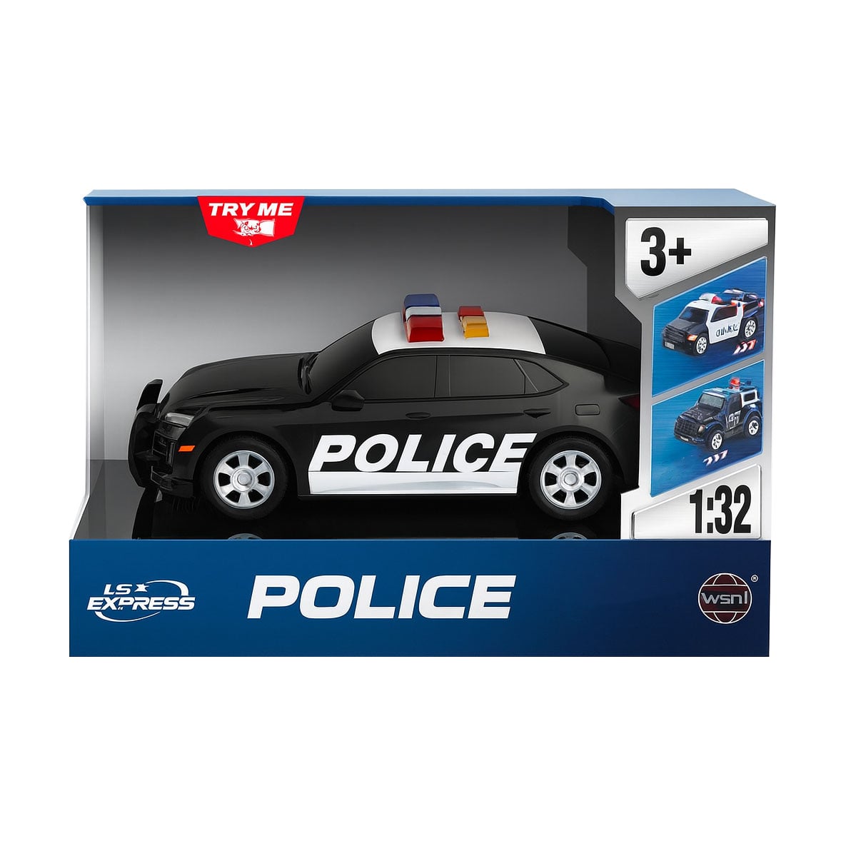 Дитяча іграшка-машина Shantou Jinxing Поліція, 1:32, зі світлом та звуком, 6.5*7*15.5 см, від 3 років (WY1151A)